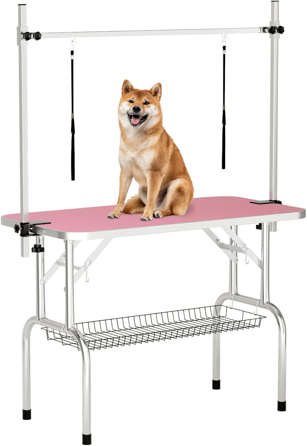 46in Dog Grooming Table for Large Dogs with Adjustable Arm