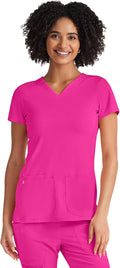 Heartsoul Scrubs V-Neck Medical Top with 360 Stretch - Flattering Fit