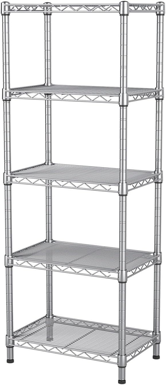 Small 5 Tire Shelves Storage Wire Shelving Unit for Organizing