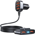 5-in-1 Car USB Charger Multi Port - Charge 5 Devices Simultaneously