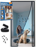 Magnetic Screen Door Left Right Side Opening - Easy Install, Strong