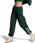 Victoria's Secret Women's Pink Logo Campus Sweatpants - Comfy High