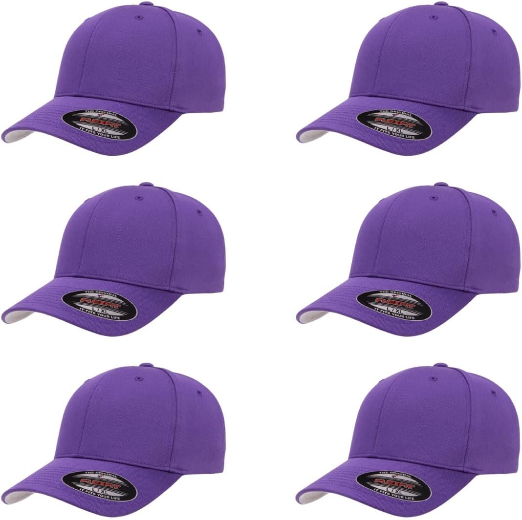 Flexfit Wooly Combed Premium 6-Panel Baseball Cap for Comfort