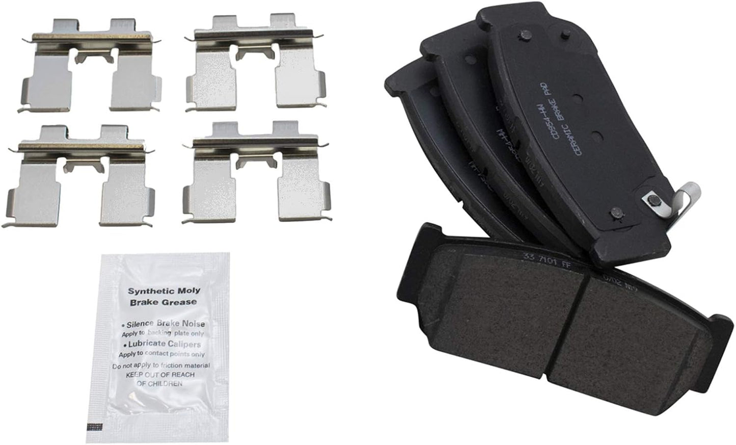 TRQ Rear Brake Pads Ceramic for 2007 Hyundai Entourage & More