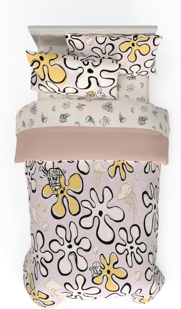 Spongebob Squarepants Jellyfish Bedding Set for Twin Size Bed