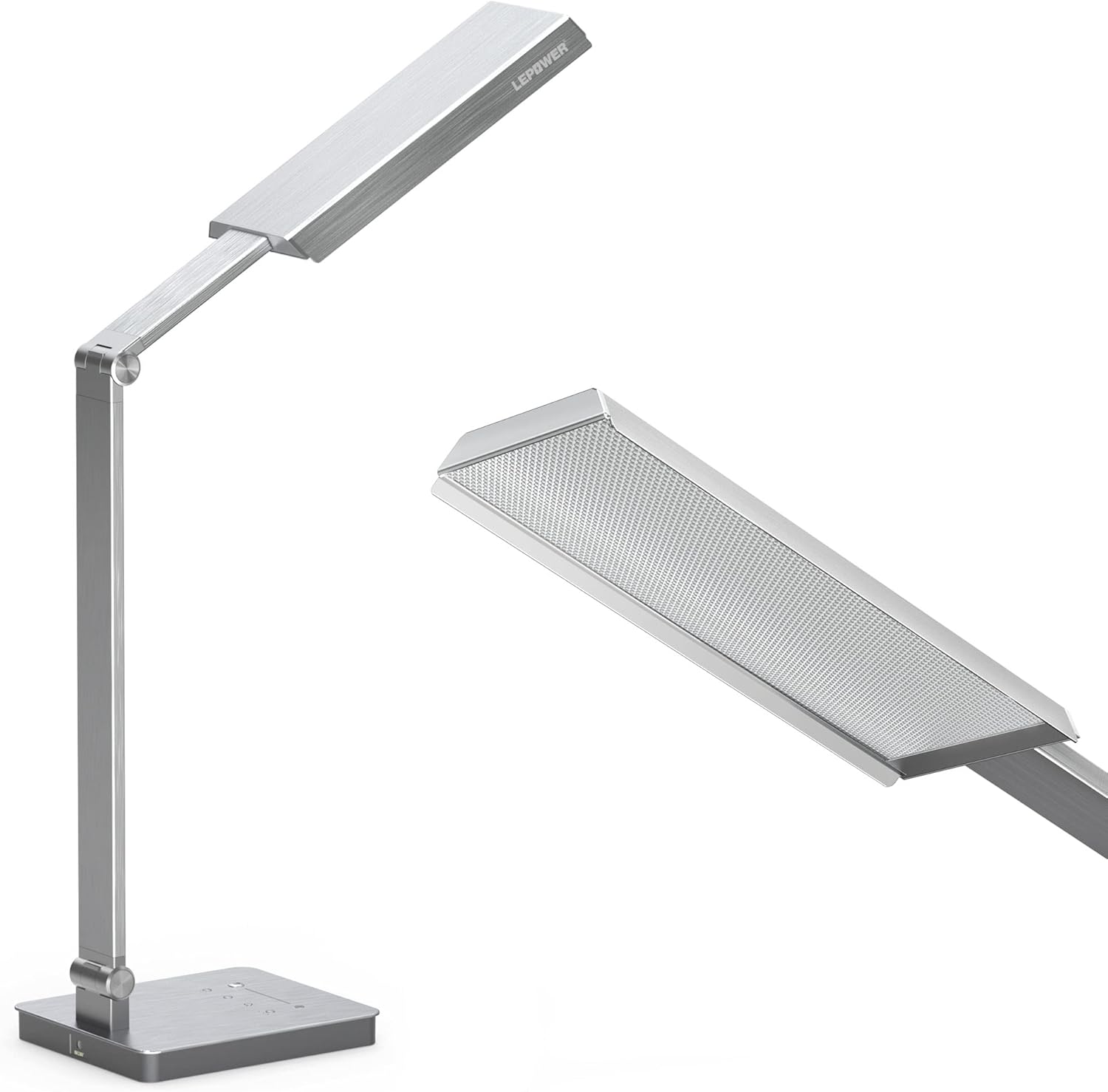 LEPOWER Bright LED Desk Lamp - 900LM 24W Dual USB Charging Port