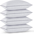 GOHOME Pillows King Size Set of 4 - Cooling Supportive Hotel Pillows
