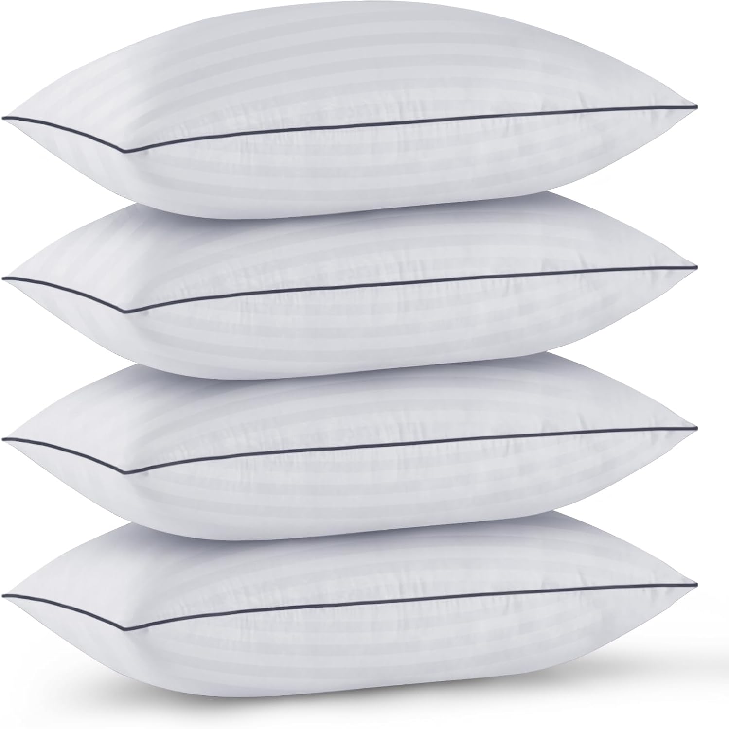Cooling Supportive King Size Pillows Set of 4 for Sleepers