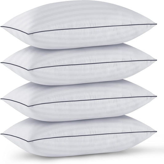 Cooling Supportive King Size Pillows Set of 4 for Sleepers