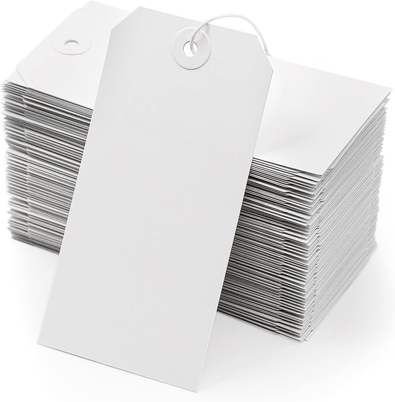 Blank Shipping Tags with Elastic String for Versatile Labeling
