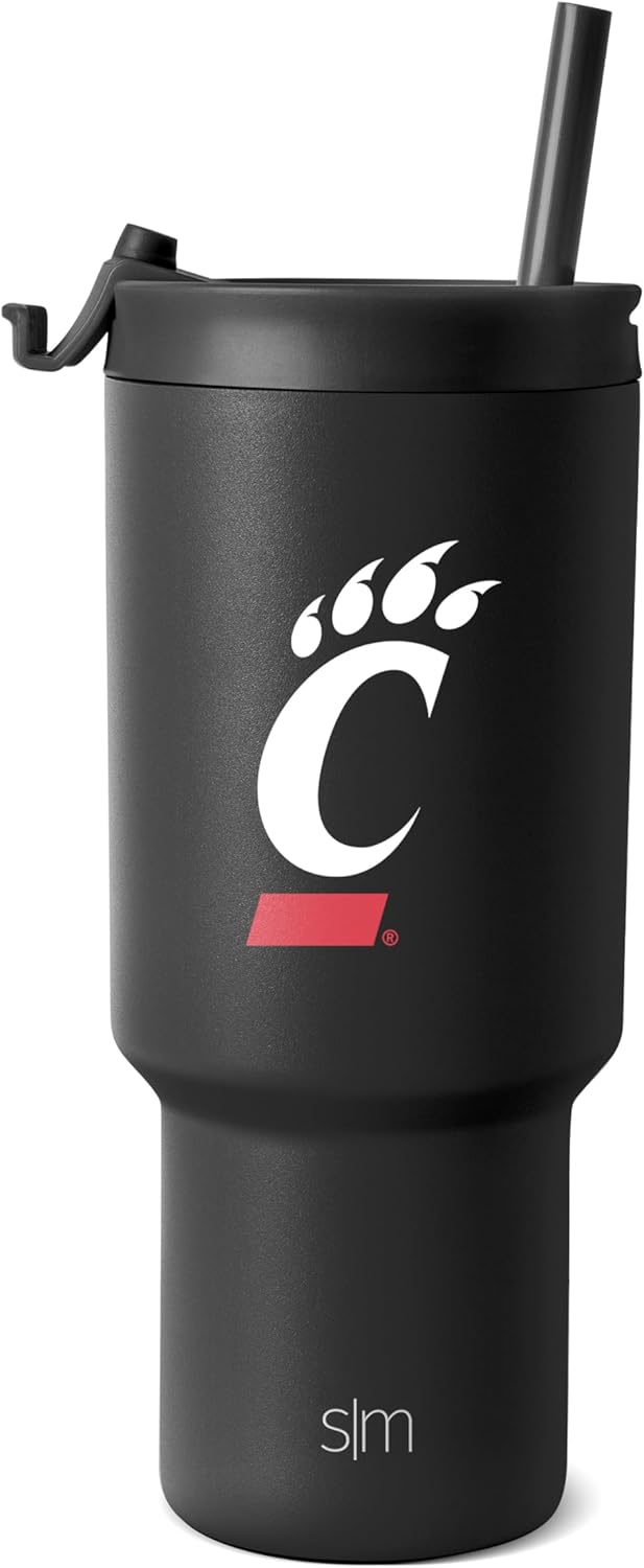 30oz Insulated Tumbler with Flip Lid and Straws for Men