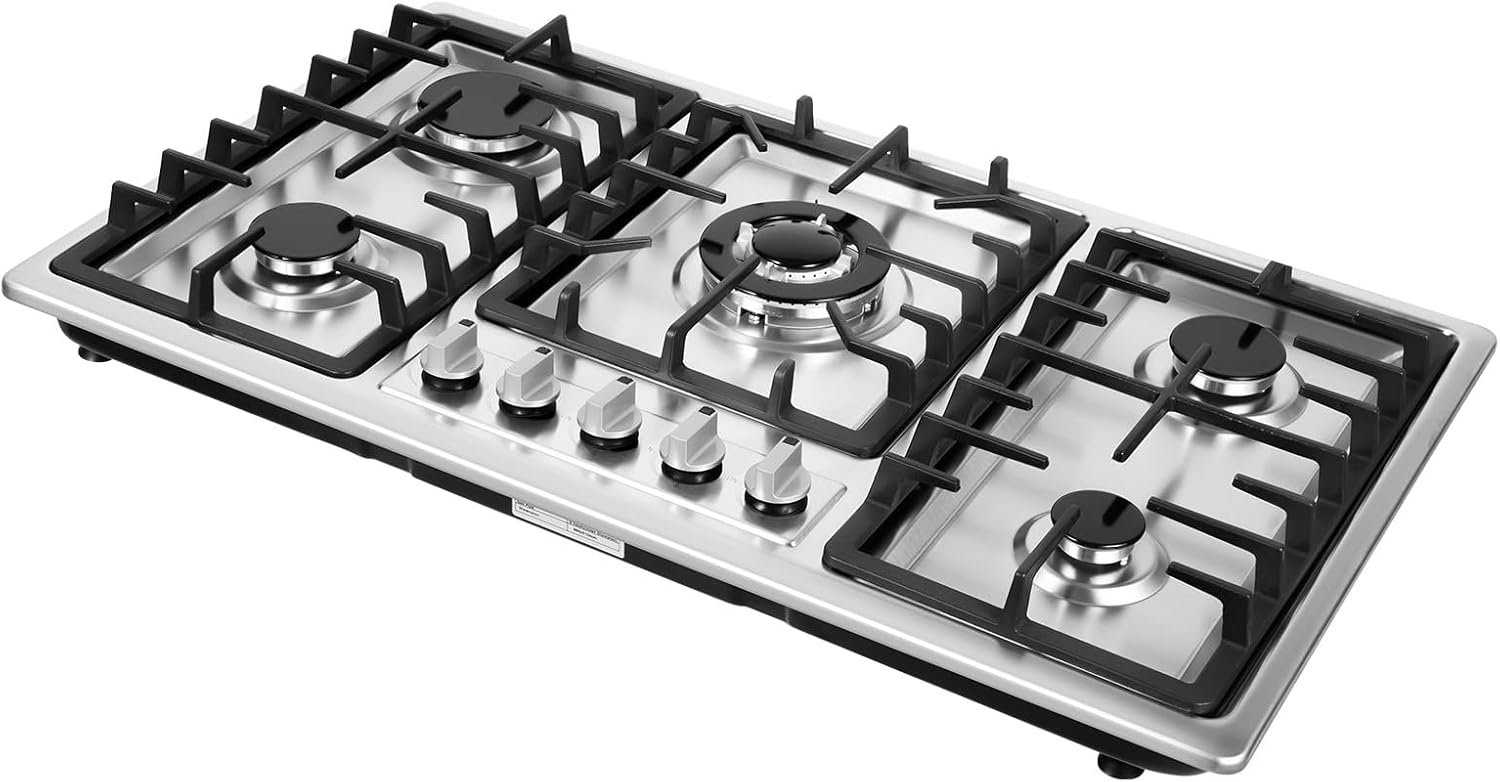 5 Burners Built in Gas Stovetop Cooker for Efficient Cooking