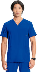 Cherokee Infinity V-Neck for Men - Stretch Rib Knit Back Panel Top