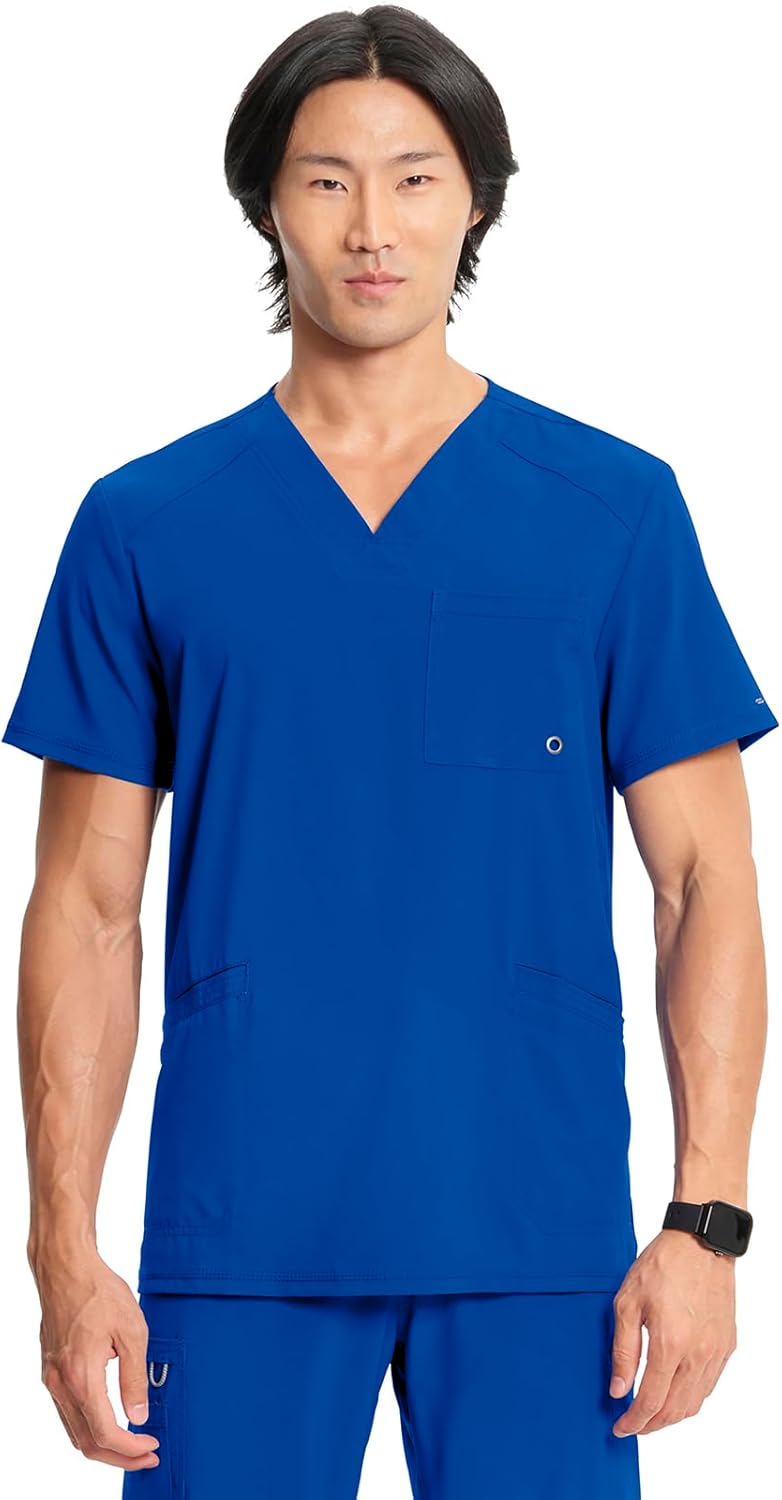 Cherokee Infinity V-Neck Men's Scrub Top for Comfort & Style