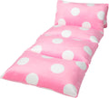 Butterfly Craze Floor Pillow Case King Size Polka Pink - Cozy Lounger