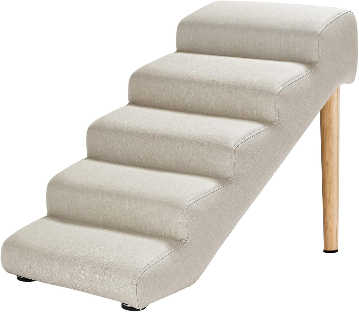 Senneny Faux Leather Dog Stairs for Pets up to 150 lbs