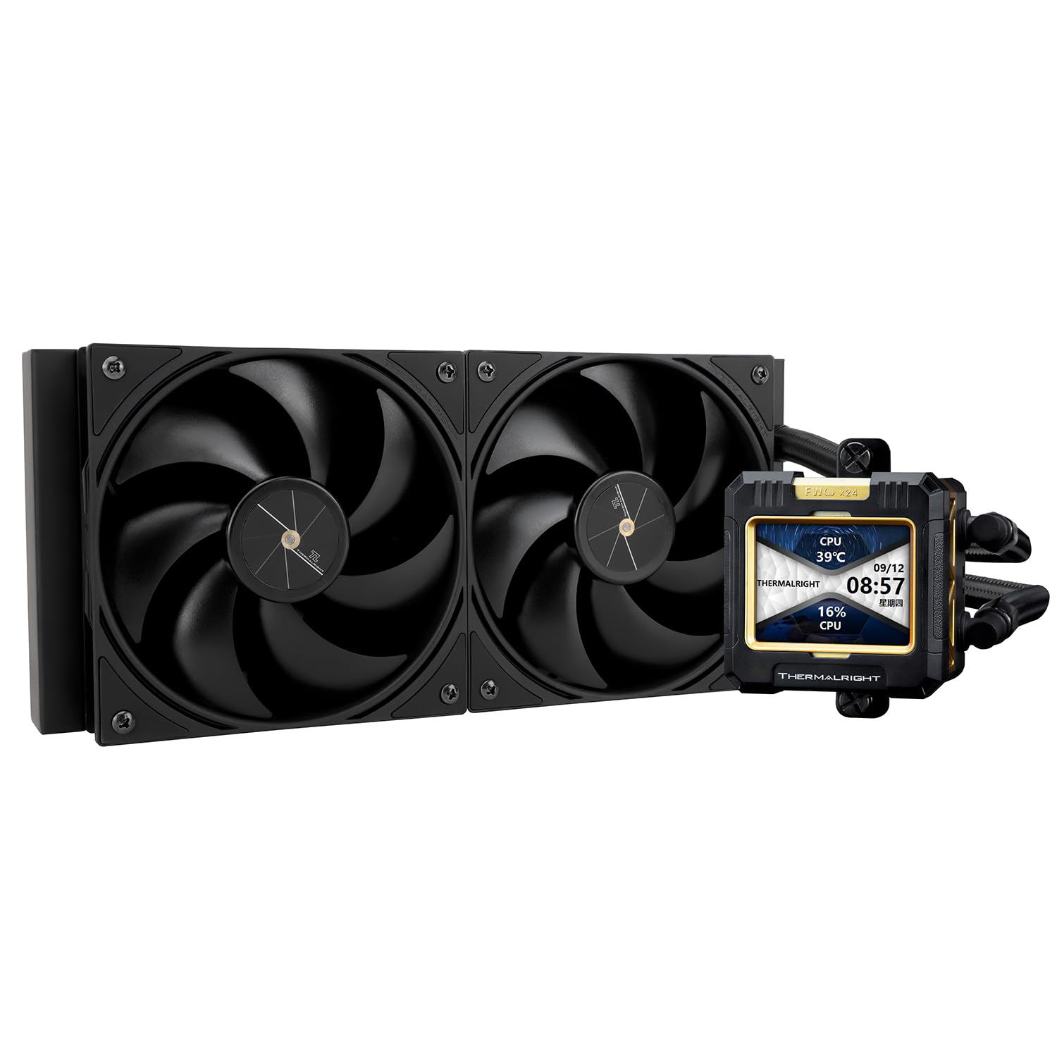 Thermalright FW240 Black CPU AIO Cooler with LCD Display