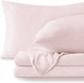 Flannel Sheets Full Size Pink - Super Soft Plush Fleece Set