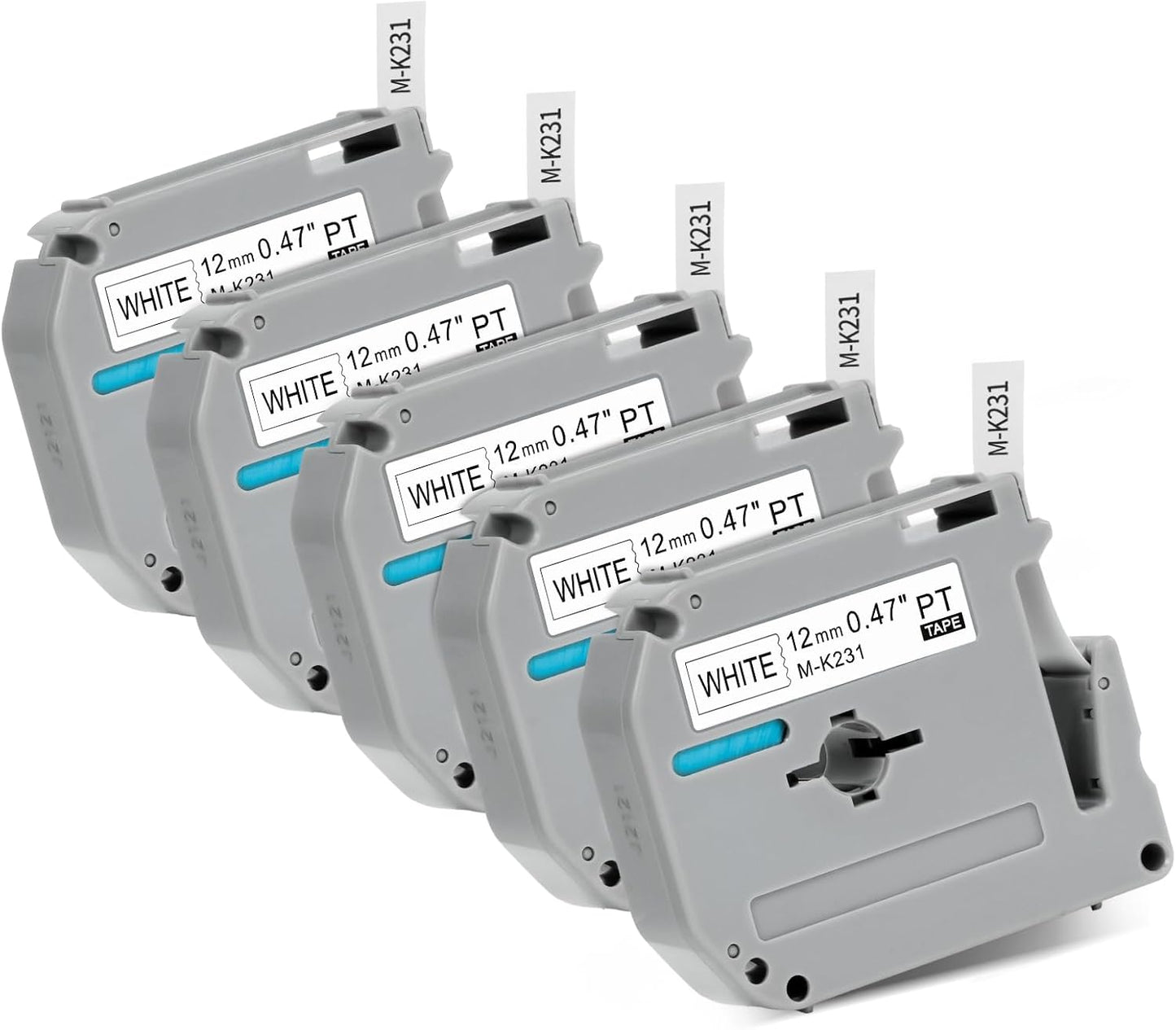 5-Pack Brother Label Maker Tape Refills - RASSURT