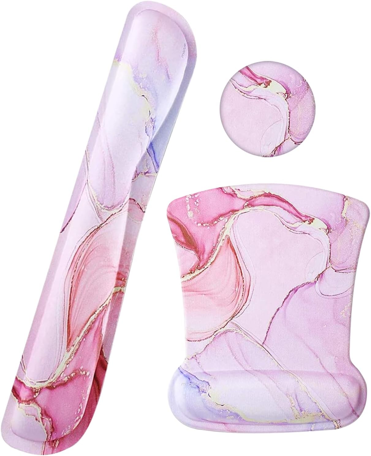 Lvtree Ergonomic Memory Foam Wrist Rest Set - Pain Relief & Comfort