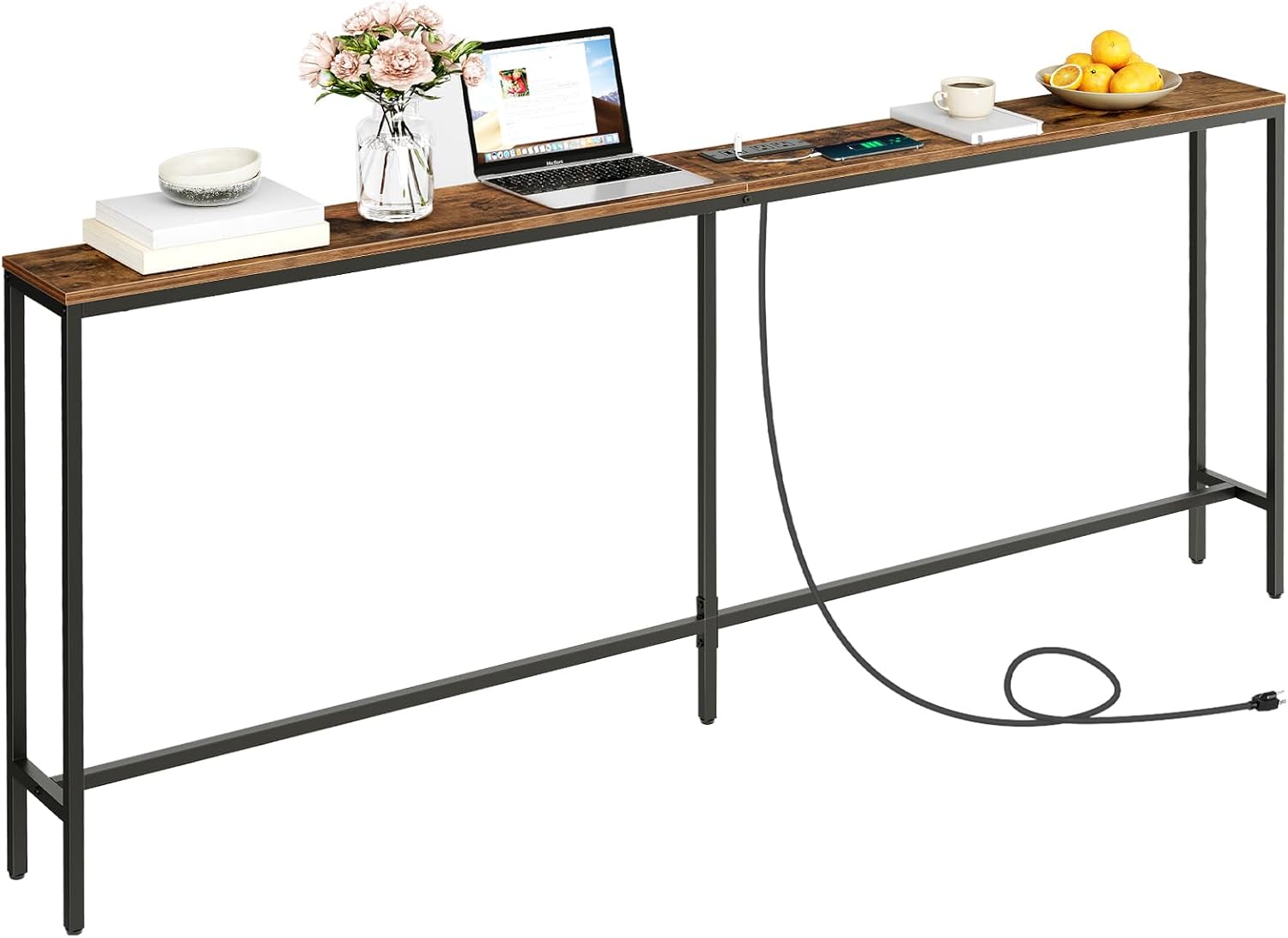 78.7 Console Table with Power Outlet for Living Room and Hallway