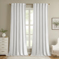 Velvet Curtains 90 in Room Darkening Panels - Luxury Thermal Drapes
