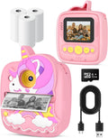 Instant Print Camera for Kids 3-12 Years - Prints in 3s, Easy