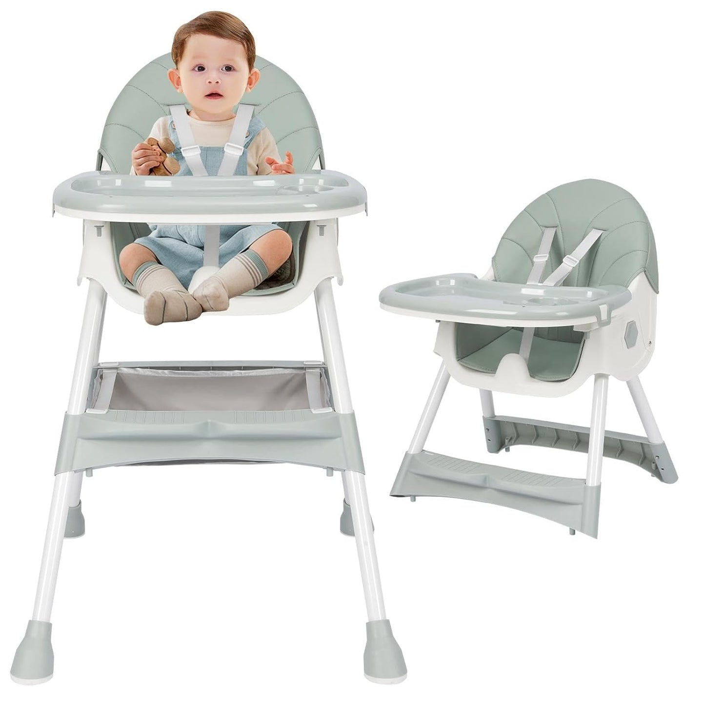 3-in-1 Convertible Highchair - Light & Adjustable