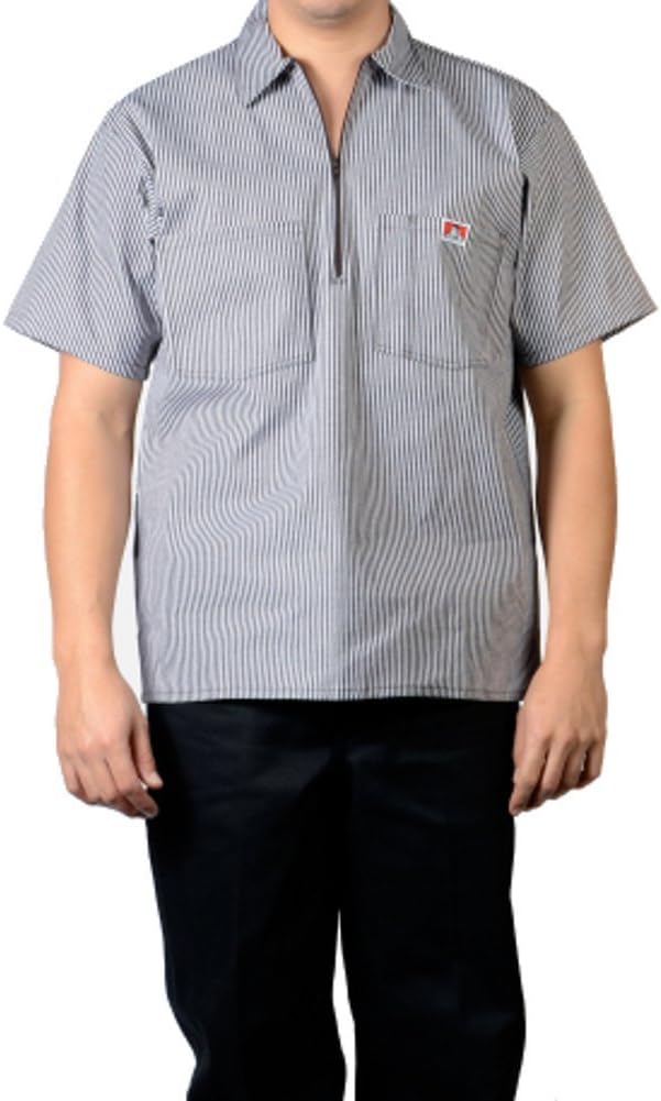 Ben Davis Men's Half Zipper Shirt for Comfort and Durability