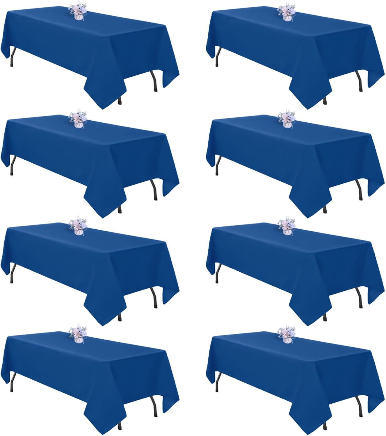 Royal Blue Table Cloths 60x102 Inch for Elegant Dining Events