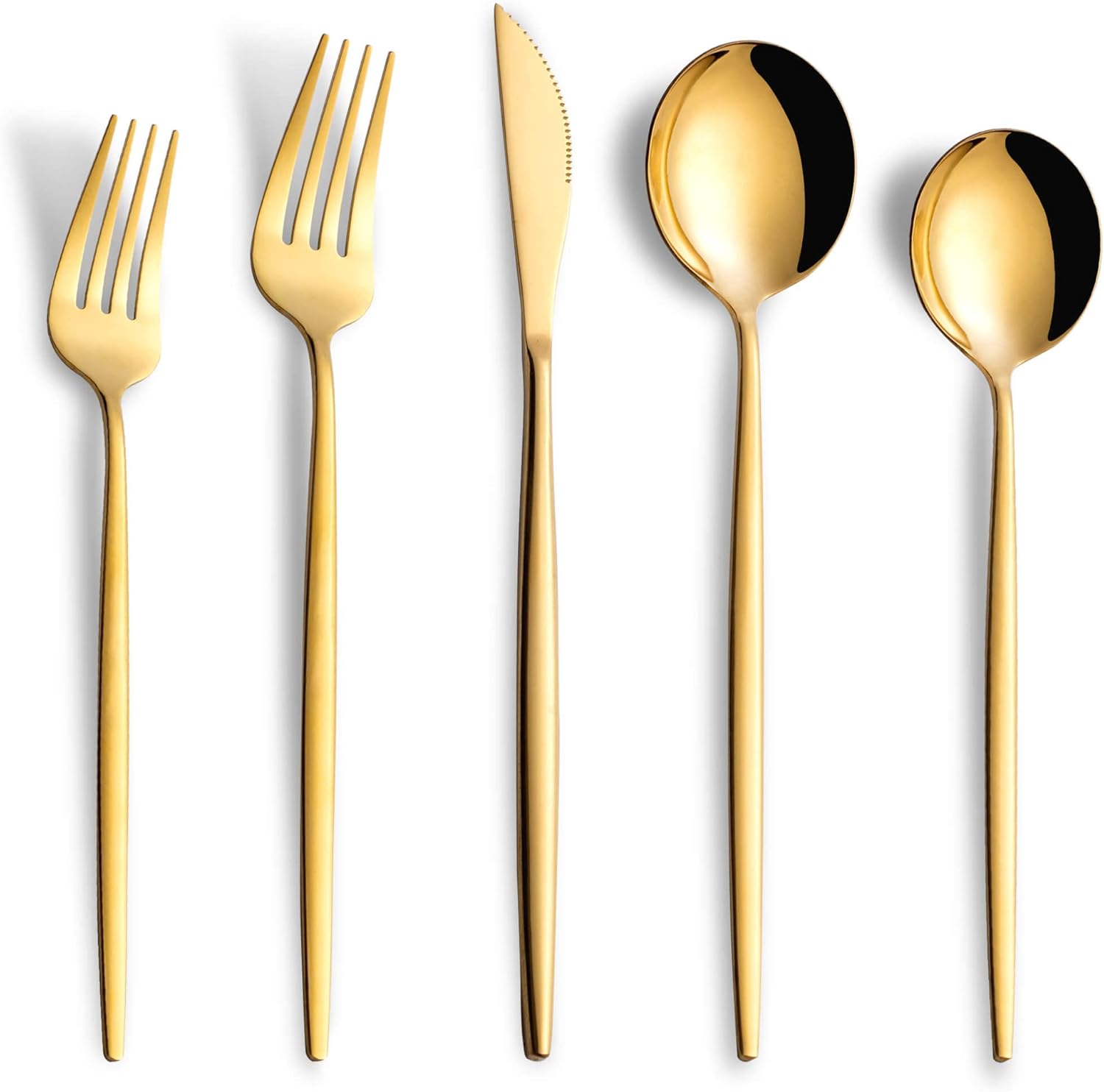 40 Piece Stainless Steel Flatware Set for Home and Restaurant