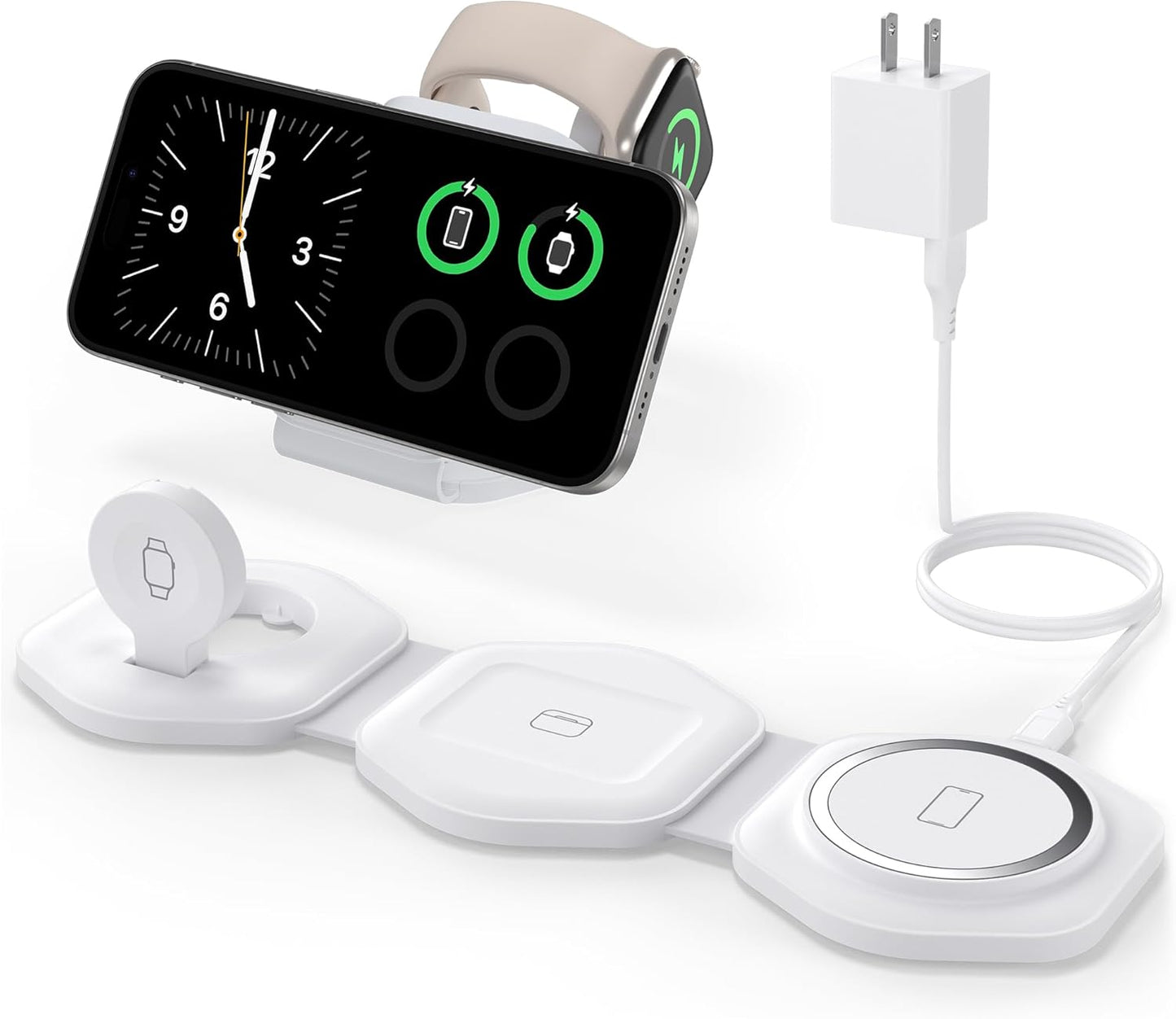 Magnetic Foldable 3-in-1 Apple Charger - CINFII