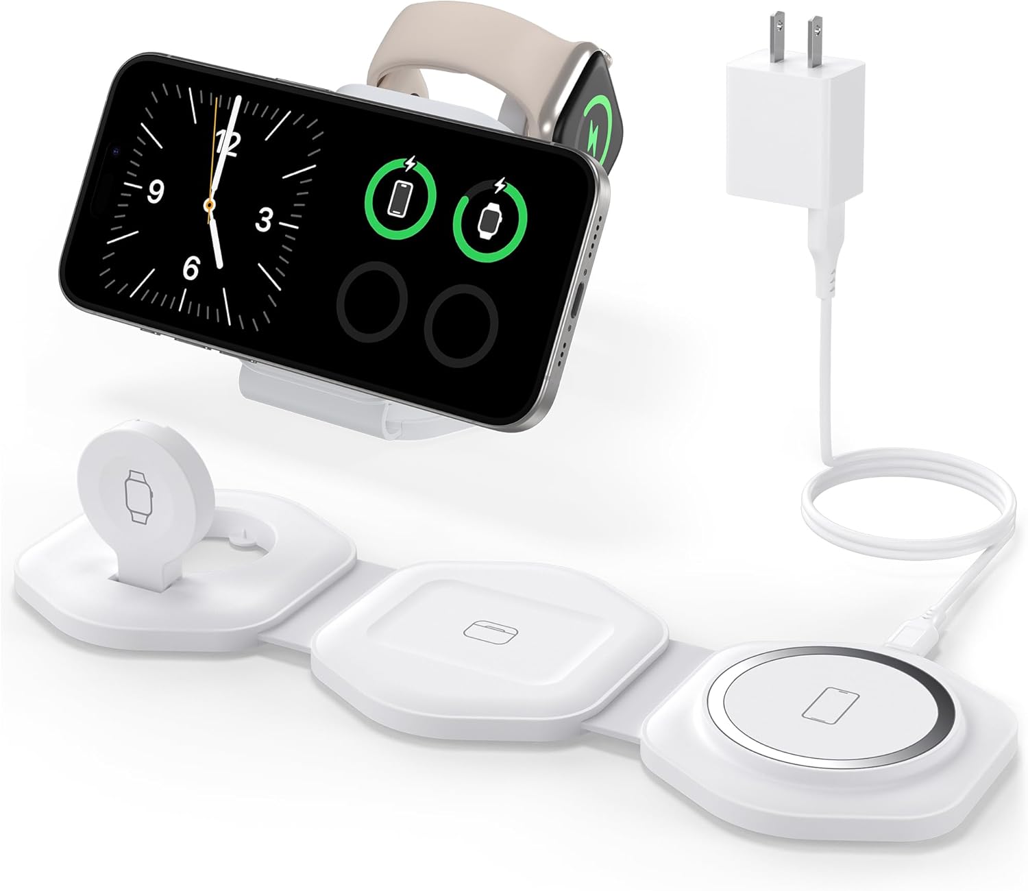 Magnetic Foldable 3-in-1 Apple Charger - CINFII