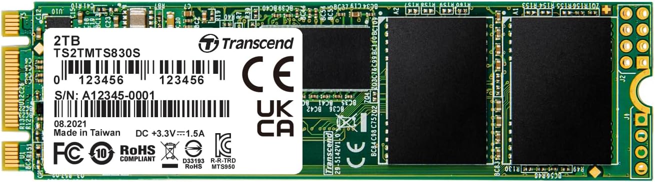 Transcend 2TB M.2 2280 SATA III SSD with High-Speed Performance