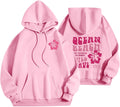 Hoodies Preppy Sweatshirt For Teen Girls Pink Oversized Pullover
