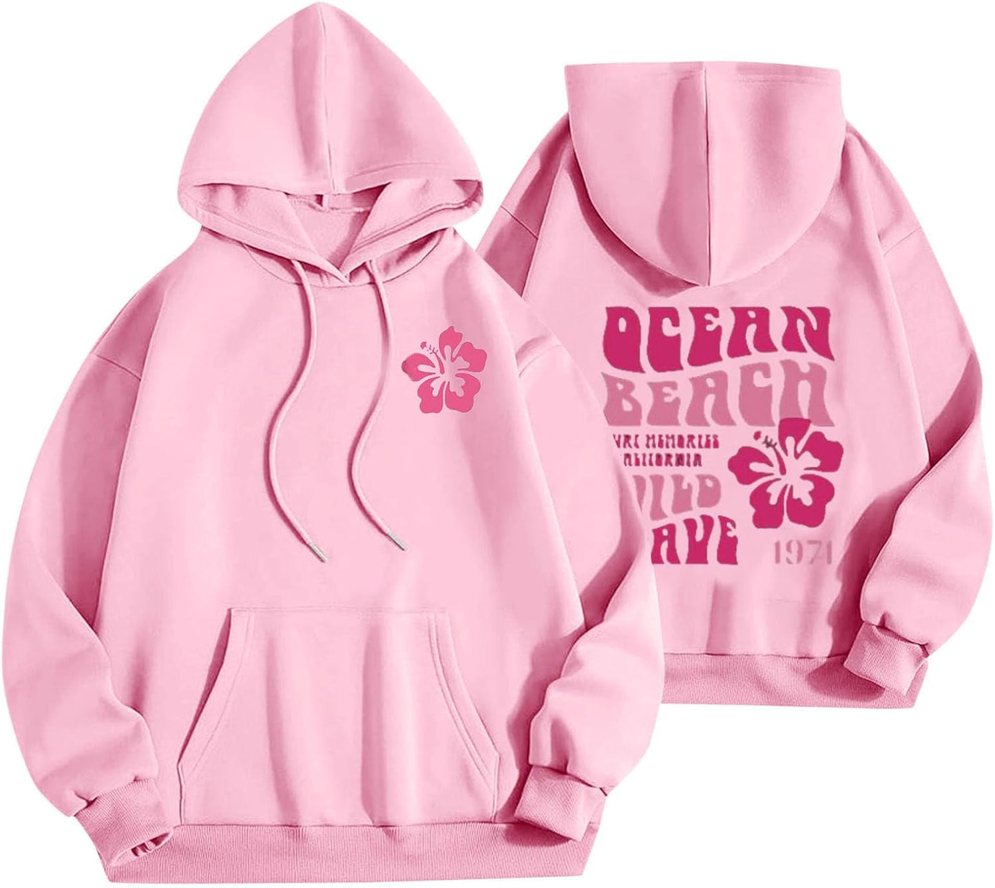 Pink Oversized Hoodie for Teen Girls - Itsame Style!