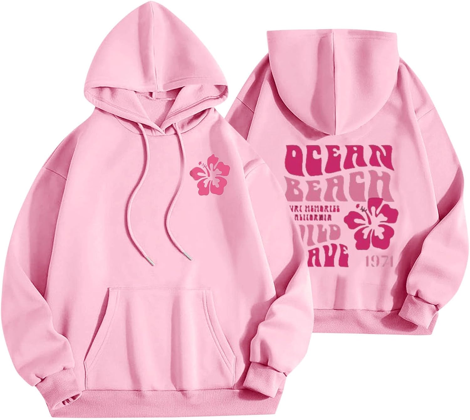 Pink Oversized Hoodie for Teen Girls - Itsame Style!
