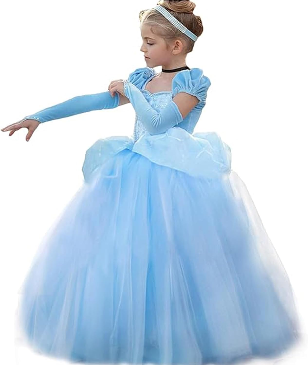 Princess Belle Dress Up Costume for Toddler Girls - Yellow Fairy
