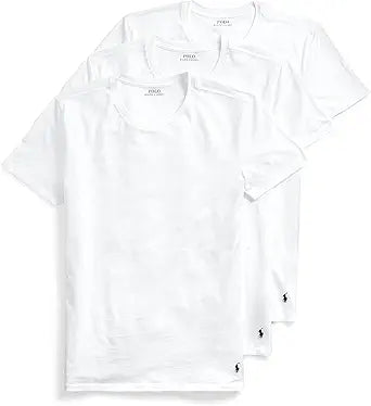 POLO Ralph Lauren Men's Classic Fit Cotton Crew Undershirt 3-Pack