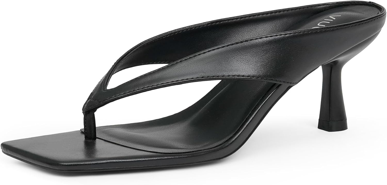 Womens Kitten Heels Flip Flops for Summer Fashion Parties