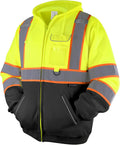 TICONN Safety Hoodie Jacket High Vis Reflective Safety Fleece - ANSI