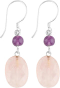 Natural Gemstone Cabochon Stones Dainty Earring - Elegant Drop Design