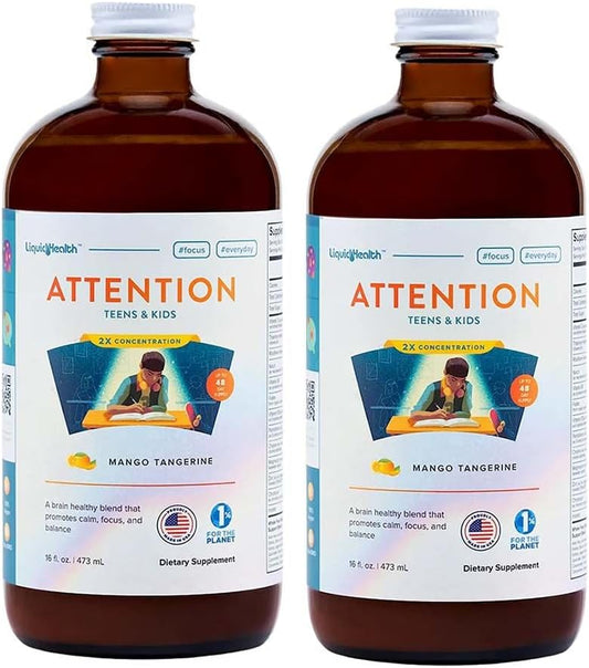 LIQUIDHEALTH Attention Liquid Multivitamin for Kids & Teens