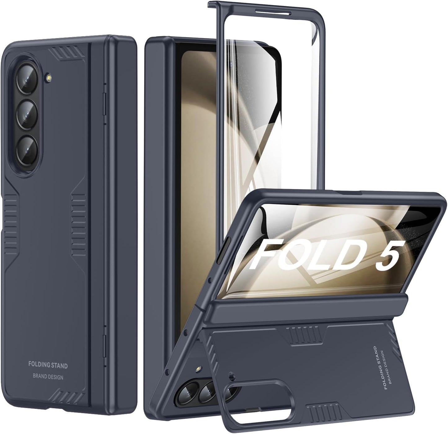 Samsung Z Fold 5 Case with Hidden Kickstand and Slim Design