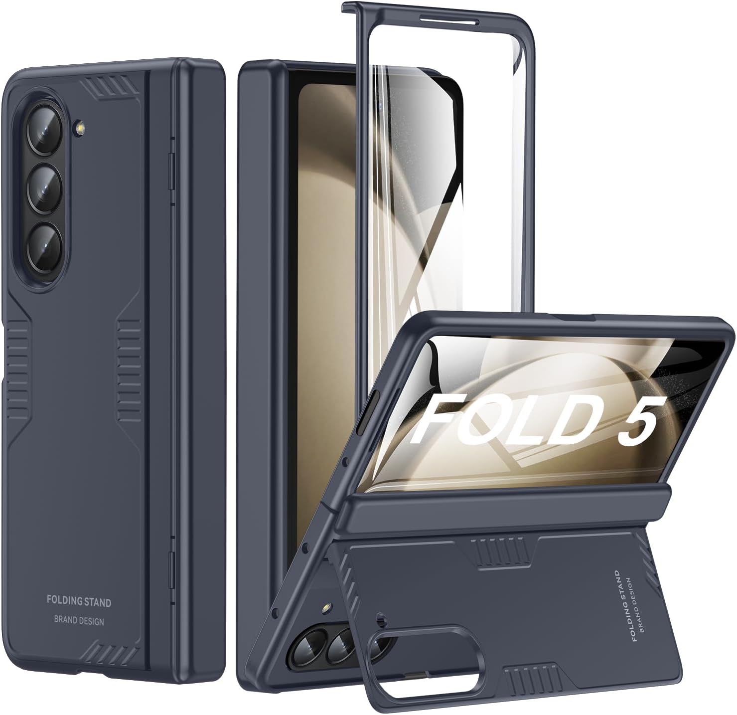 Samsung Z Fold 5 Case with Hidden Kickstand and Slim Design