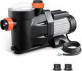 Above Ground Pool Pump 1.5HP Single Speed 220V - Strong Circulation