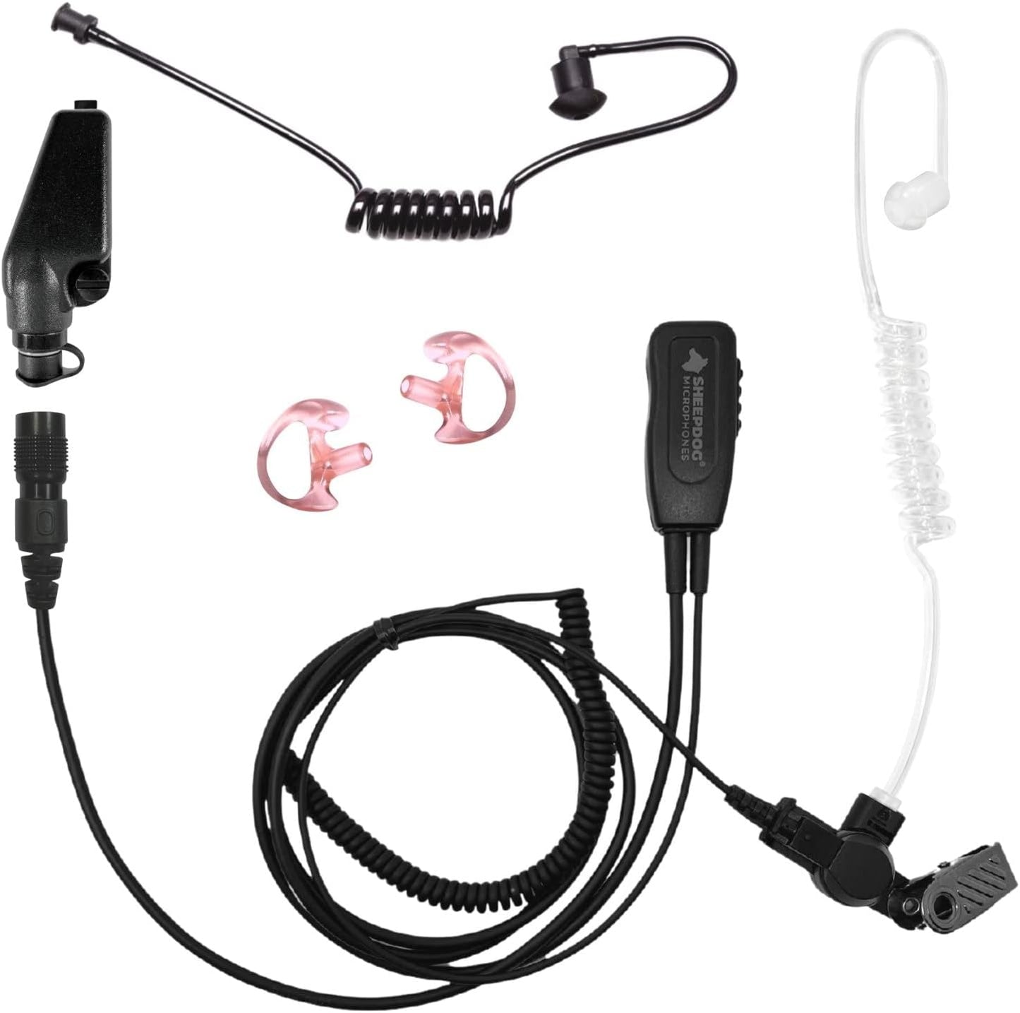 Alpha Quick Disconnect Police Microphone Earpiece for Kenwood