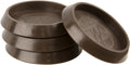 Protects Floors: SoftTouch Furniture Caster Cups, Brown, 4 Count
