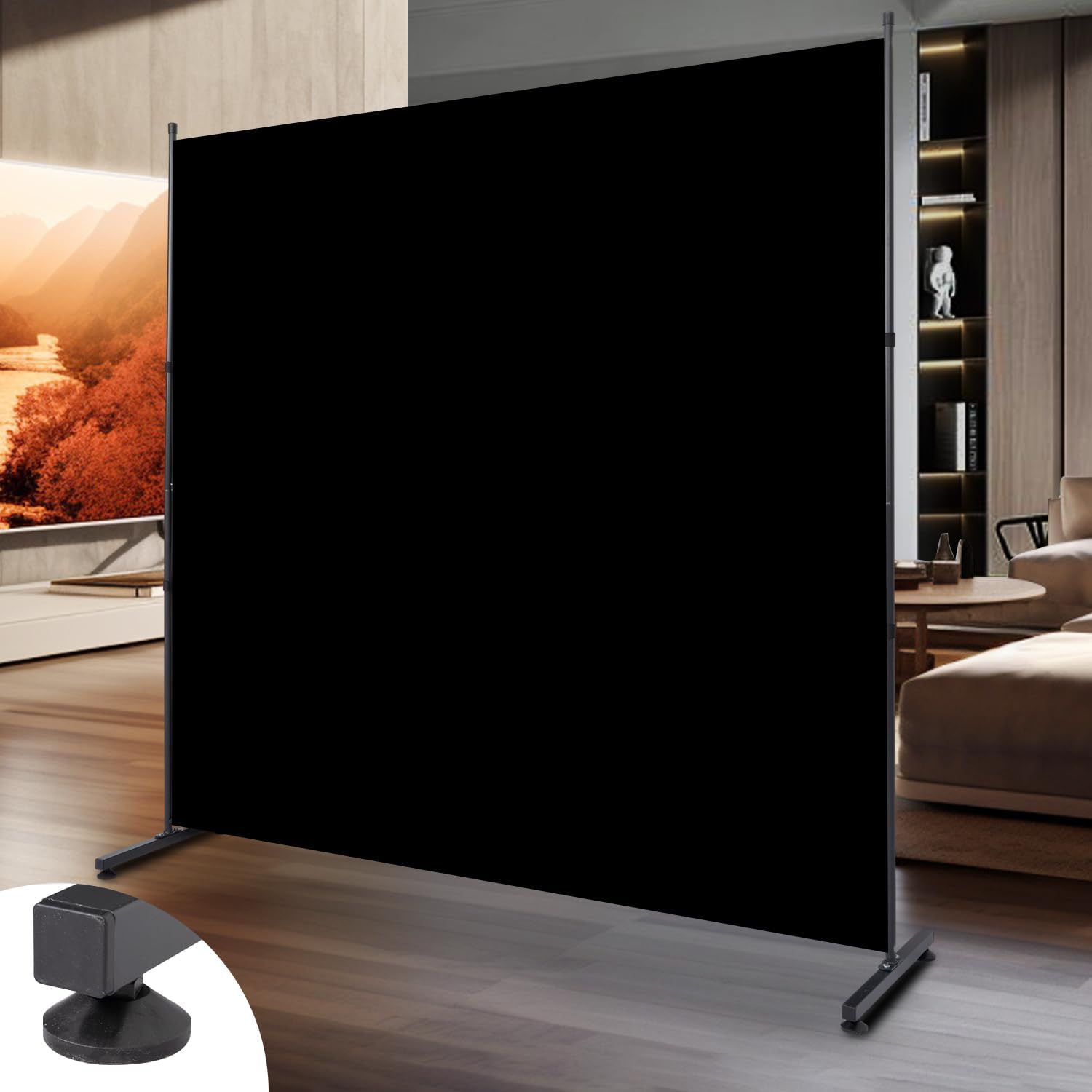Room Divider 6FT Single Panel Privacy Screen for Room Separation