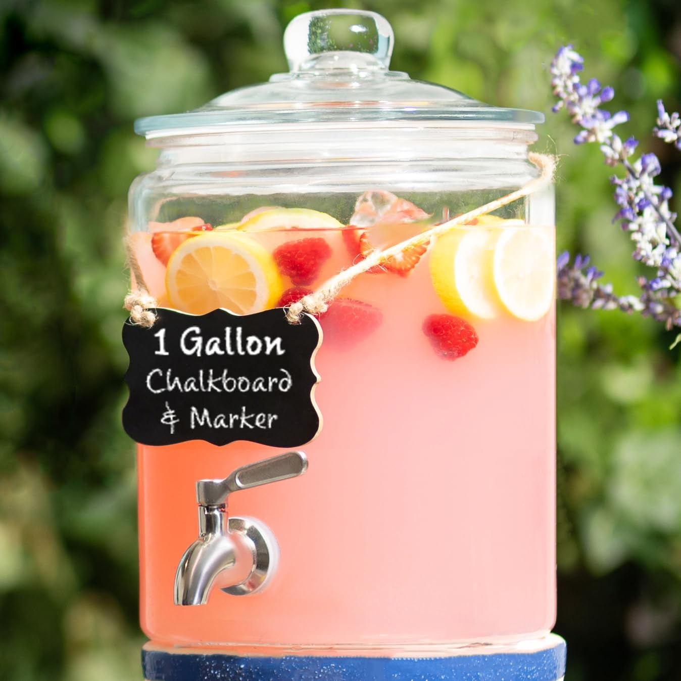 1 Gallon Beverage Dispenser with Stainless Steel Spigot for Parties